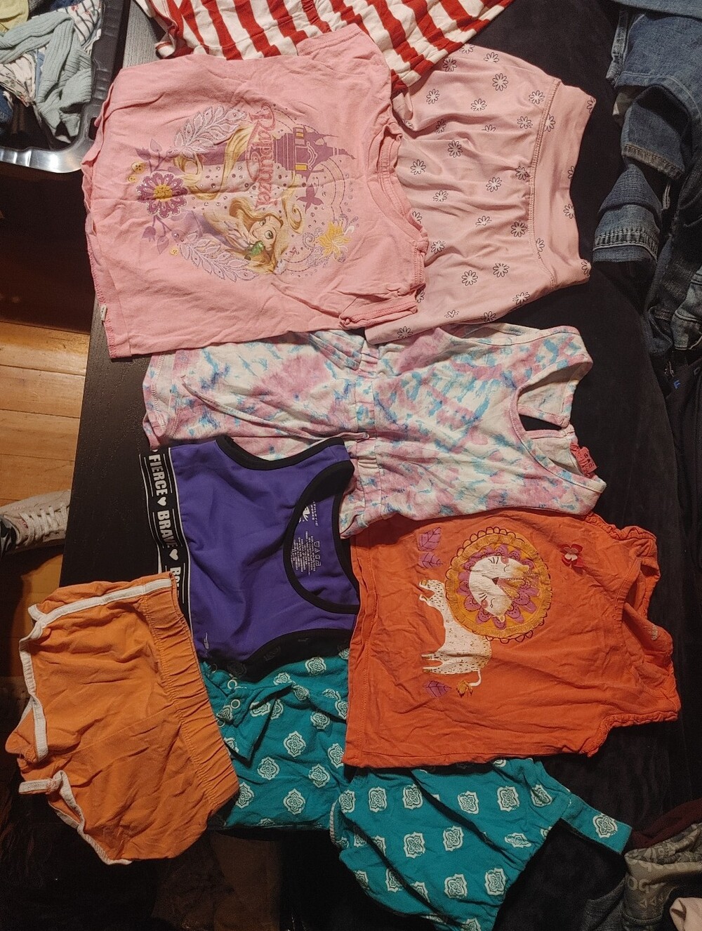 Girls Size 4T Bundle With Rompers, T-shirts, Tanks, Skirt, House Coat And More!